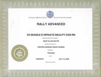 Cheyenne Can Rally Advanced Certificate